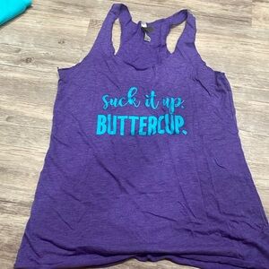 Next Level Racer Back Purple tank top